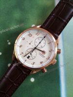 TAG HEUER CARRERA ROSE GOLD CASE BROWN LEATHER